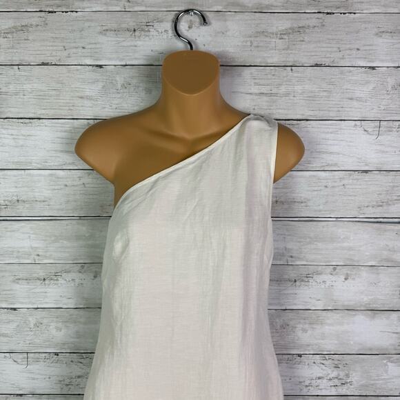 Madewell One Shoulder Midi Dress Lighthouse Size 0 - Picture 4 of 6